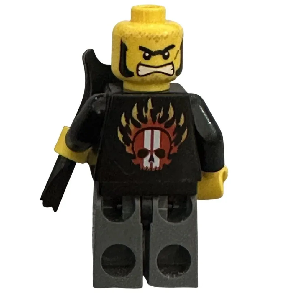 Lego Minifigure Backyard Blaster 1 Bart Blaster World Racers wr009 No Helmet